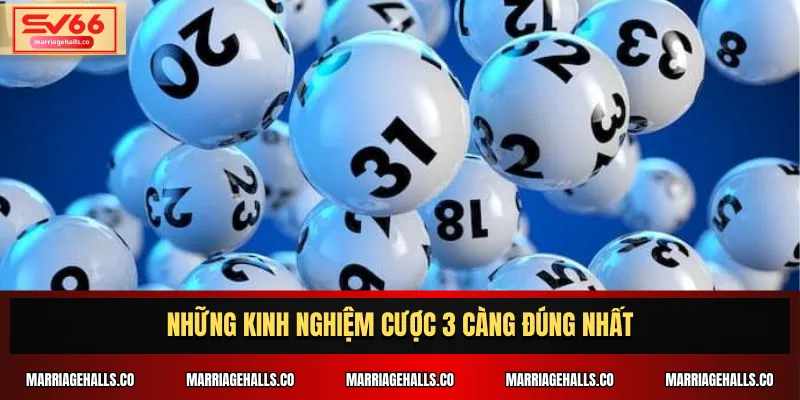 Những kinh nghiệm cược 3 càng đúng nhất